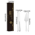 thumbnail image 2 of JingChun 2-Piece Premium Cake Cutting Set, Exquisite Knife and Server with Serrated Design, Includes Cake Knife and Pie Spatula for Pastry, Pizza and Desserts, 2 of 3