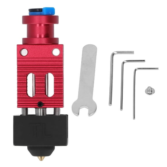 Extruder Hotend Kit Aluminum Alloy Brass Extruder Hotend for Ender 3 S PRO 3D Printer Red