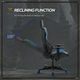 thumbnail image 5 of Vinsetto Gaming Chair with RBG LED Lights and Adjustable Seat Height, Blue, 5 of 9