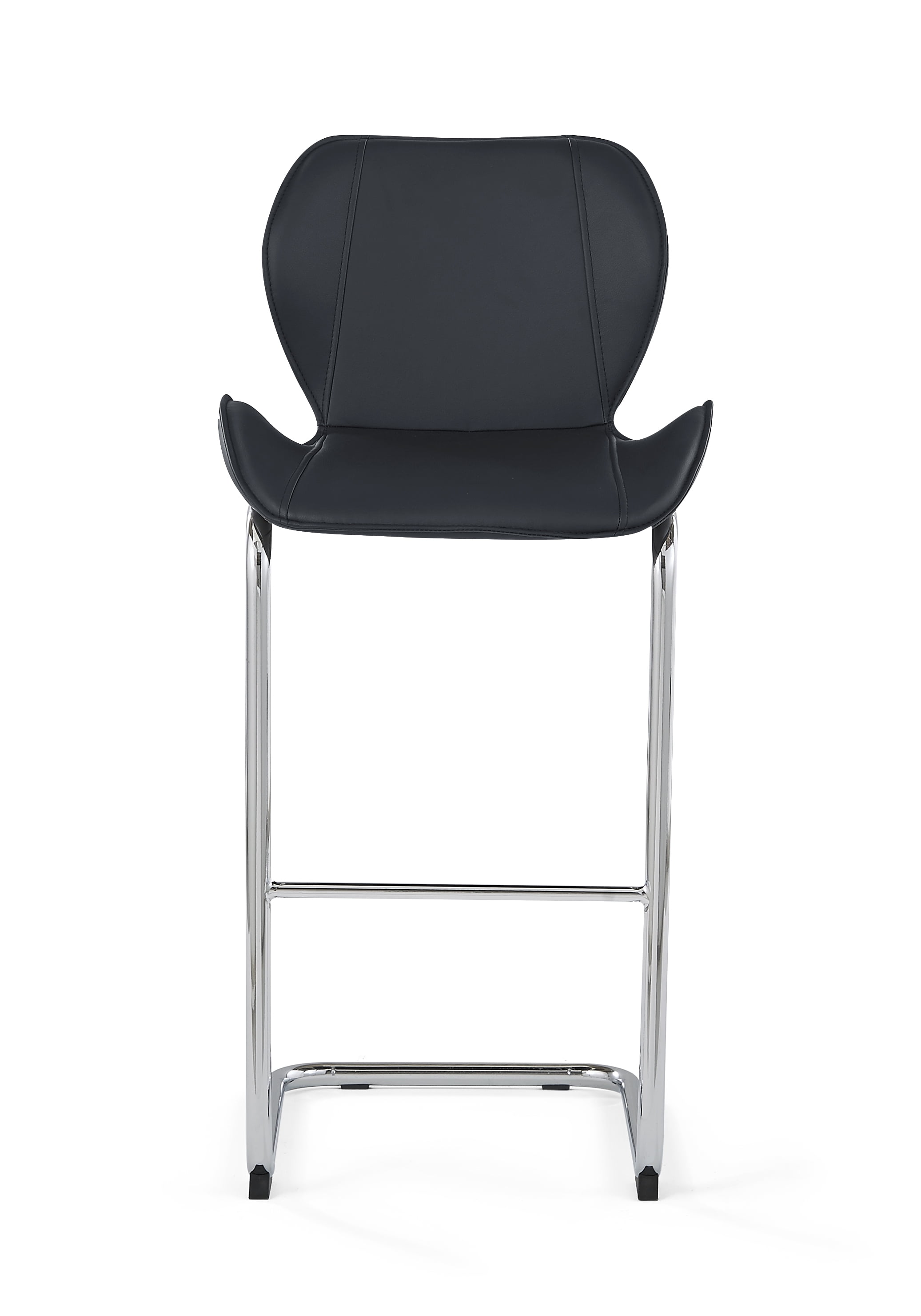 Global Furniture USA Black Curved Bar Stool