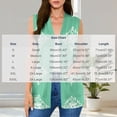 thumbnail image 3 of Vmvidoty Women's Floral Print Sleeveless Cardigan Loose Cover Up Casual Blouse Tops 2026 Green L, 3 of 7