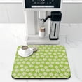 thumbnail image 2 of Washable Rubber Daisy Cute Floral Dish Drying Mats for Kitchen Counter Home Large Coffee Bar Pad Accessories and Decor for Utensils Stemware 16''x18'', 2 of 6
