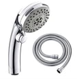 thumbnail image 1 of Ducha de mano con manguera de alta presión de 1,5 m Ducha portátil de ahorro de agua de 5 chorros con manguera de ducha Botón de parada de agua de una tecla Tipo de nueve segmentos oso de fresa Electrónica, 1 of 5