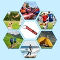thumbnail image 5 of Uxcell Survival Whistle, 5 Pack Loud Sound Safety Whistle for Camping Hiking, Red, 5 of 5