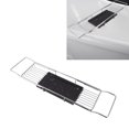 thumbnail image 1 of Metal Marble Bathtub Rack with Anti Slip, Space Saving, Multi Functional Expandable Bathtub Tray for House Warming Gift, 1 of 8