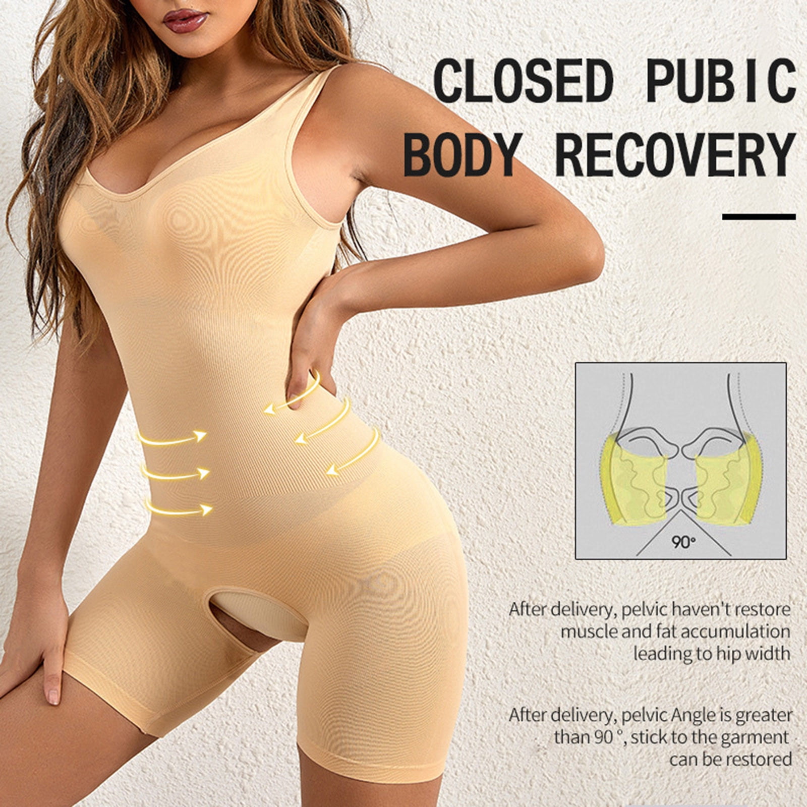 ESSSUT Underwear Womens Ladies Seamless One Piece Open Crotch Body Shaper Abdominal Lifter Hip Shaper Underwear Stretch Slimming Body Corset Lingerie For Women Xl Xxl Walmart