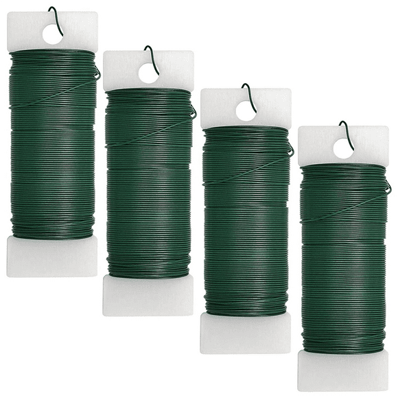 8Pack Floral Wire Flexible Paddle Wire Florist Green Wire for Crafts,Wreaths, Tree,Garland and Floral Flower Arrangement