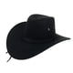 thumbnail image 3 of Sombrero de vaquero americano del oeste, sombrero de gamuza para exteriores, sombrero para montar a caballo para hombre, sombrero de vaquero de ala grande, 3 of 6