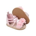 thumbnail image 3 of Gureui Toddler Infant Baby Girls Sandals, Casual Flower Patchwork Bandage Soft Sole Non-Slip Princess Flat Shoes, 3 of 7