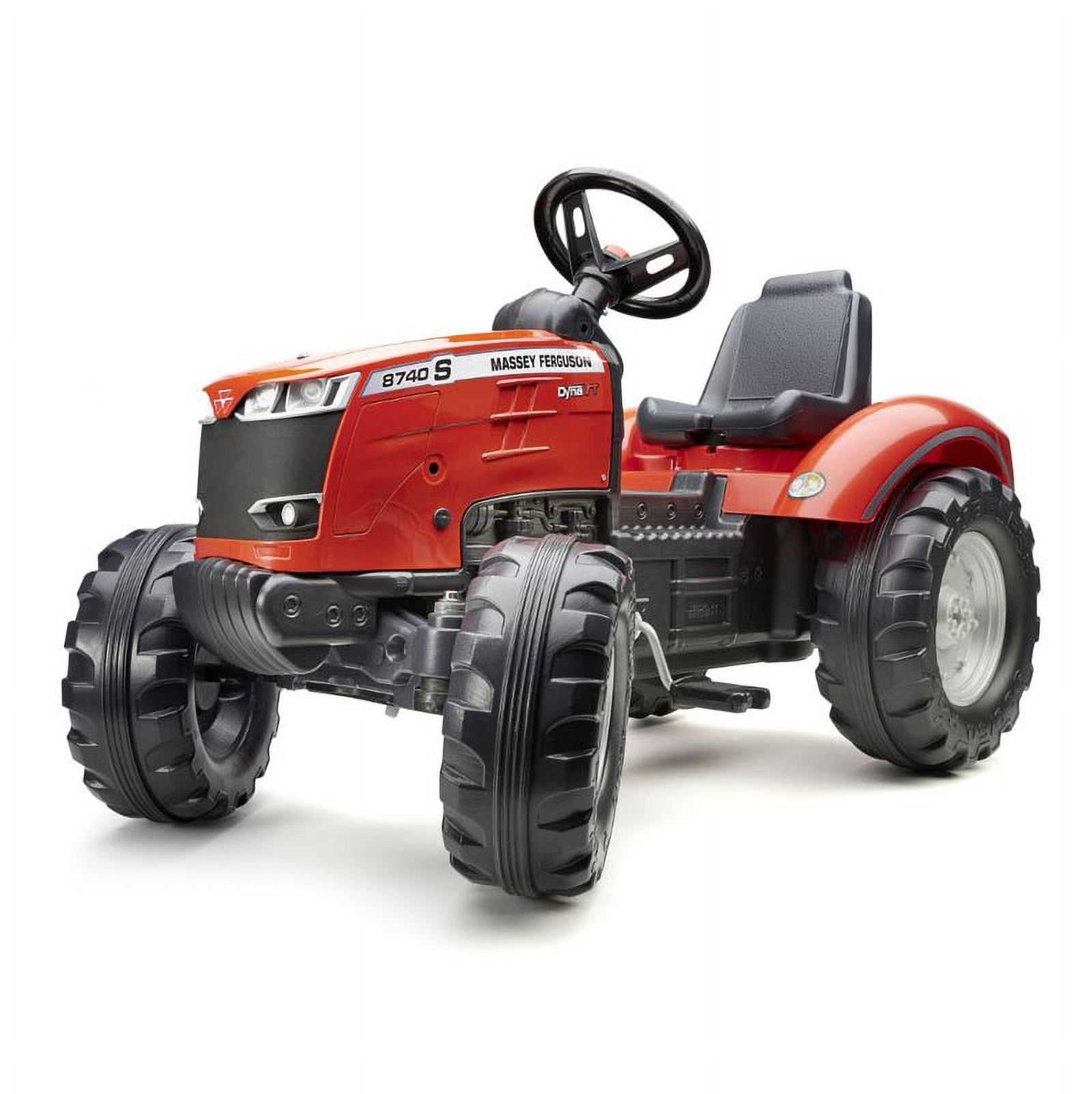 Falk FA4010AB Massey Ferguson 8740S Pedal Tractor with Trailer&#44; Red - 3 to 7 Years - image 3 of 6