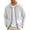 White, variant on GrmtClth Mens Hoodies Zipper Hooded Sweatshirt Trendy Casual Jackets Zip Up Lightweight Long Sleeve Sweatshirt Athletic Jacket With Pocket 2XL