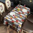 thumbnail image 2 of Pioneer Flower Floral Print Pattern Rectangle Tablecloth 60"x120", Waterproof Polyester Table Cloth, Wipeable Spillproof for Dining Camping Indoor Outdoor, 2 of 6