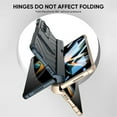 thumbnail image 6 of JTCASES for Samsung Galaxy Z Fold 4(7.6") Case with S Pen Holder Tempered Glass Screen Film, Magneic Hinge Protection Hidden Bracket Shockproof Bumper Full Body Drop-resistant Shell, Winered, 6 of 13