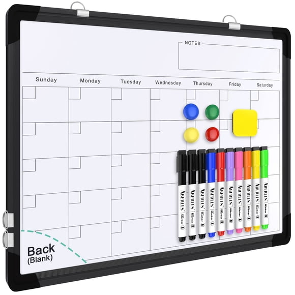Tablero de escritura ABERLLS, calendario mensual magnético, 41 x 30 cm