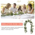 thumbnail image 1 of Guirnalda de vid de flores falsasrosa artificial para boda (champán de 6,1 pies) Ndcxsfigh Nuevos Originales, 1 of 8