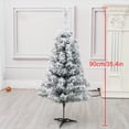 thumbnail image 1 of Dpityserensio Snow Flocked Christmas Tree Hinged Artificial Pines Tree,Metal Stand And 200-Lush Branch Tips Easy To Instal, 1 of 2