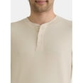thumbnail image 4 of George Men's Thermal Henley Shirt with Long Sleeves, Sizes S-3XLT, 4 of 5