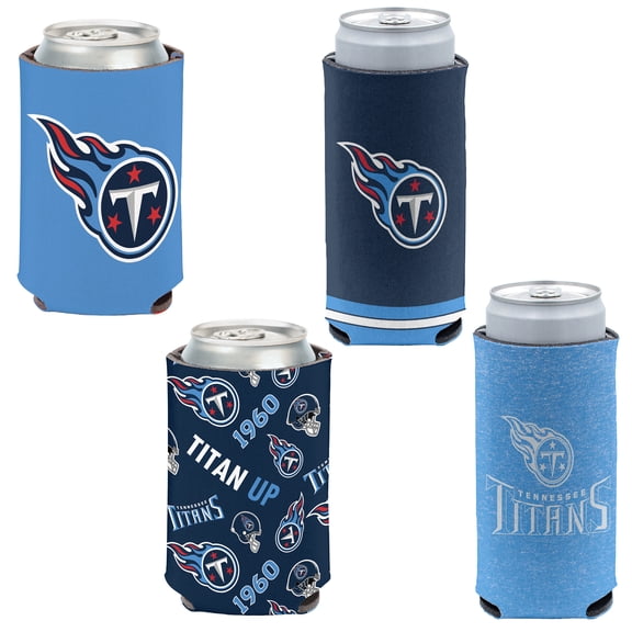 WinCraft Tennessee Titans 4-Pack 12oz. Can & Slim Can Cooler Set