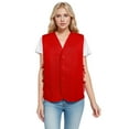 thumbnail image 1 of TOPTIE Volunteer Apron Vest Two Pockets Supermarket Cobbler Vest-Red-XL, 1 of 6