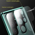 thumbnail image 4 of Funda de vidrio de doble cara de Metal con cierre a presión, protección completa 360 para Samsung Galaxy S24, S23, S22 Ultra, S23FE 23 +, cubierta de protección de lente, 4 of 5