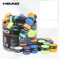 thumbnail image 3 of 6 Pieces Original Overgrip Anti Slip Tennis Racket Sweatband Grips Padel Shock Absorption Grip Tape Training Accessories dry black, 3 of 6
