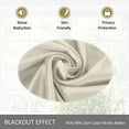 thumbnail image 3 of Amay Blackout Double Pinch Pleat Curtain Panel Ivory 50"W x 120"L- 1Panel, 3 of 5
