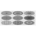 thumbnail image 1 of Oriental Kitchen Mat, Ornamental Mandala Symmetric Motifs Eastern Ottoman Inspiration, Plush Decorative Kitchen Mat with Non Slip Backing, 47" X 19", White and Black, by Ambesonne, 1 of 1