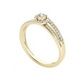 thumbnail image 2 of 1/5 Carat T.W. Diamond Bypass Halo 10kt Yellow Gold Engagement Ring, 2 of 5