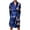 Blue, variant on Men's Satin Robe Dragon Luxurious Silk Spa Long Sleeve House Kimono Bathrobe Red L