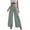 Green, variant on QENGING Women's Pants Wide Leg Casual Elastic Trousers Pattern Pattern Plus Size Trousers