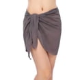 thumbnail image 1 of Women's Ribbed V Neck Bikini Top Solid Swim Top Bathing Suit, 1 of 1