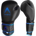 thumbnail image 2 of Athllete Durable and Comfortable Boxing Gloves Men and Boxing Gloves Women, Extra Thick Padding for Beginner Boxers and Training Fitness, Ideal for Both Men Boxer and Women Boxer (Black/Blue, 12 oz), 2 of 8