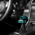thumbnail image 4 of Teal Universal Manual Wicked Skull Head Gear Stick Car Shift Knob Shifter Holloween, 4 of 5