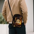 thumbnail image 4 of CHAQLIN Candle Ghost Art Crossbody Bag for Hiking Travel, Card Slots Sling Bag Polyester Lightweight Small Crossbody Wallet, 4 of 8