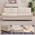 thumbnail image 4 of ZAFLY 80" Cloud Couches and Sofas, Chenille Deep Seat Sofa, Oversized Loveseat for Living Room - Beige, 4 of 6
