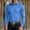 Sky Blue, variant on LYSMORA Mens Lapel Long Sleeve Western Button Down Shirt Dual Snap Chest Pockets Solid Woven Casual Cowboy Shirt