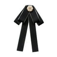 thumbnail image 2 of Milageto Bow Tie for Women Jewelry Gift Neck Tie Brooch Pin for Casual Party Ceremony Black, 2 of 8