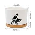 thumbnail image 2 of Daiosportswear Funny Ceramic Succulent Pots,Unique Fleshy Flowerpot with Tray,Indoor Desktop Bonsai Decor,Hand-Painted,Functional Drainage,Removable Base,High-Quality Paint,Plant Lover Gift, 2 of 9