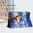 thumbnail image 6 of Feishell for Samsung Galaxy Tab S6 Lite 10.4" 2020 Smart Case,Auto Wake/Sleep Slim Colorful Pattern PU Leather Flip Folio Stand Card Slots Wallet Case Cover with Pencil Holder,Wave Butterfly, 6 of 12