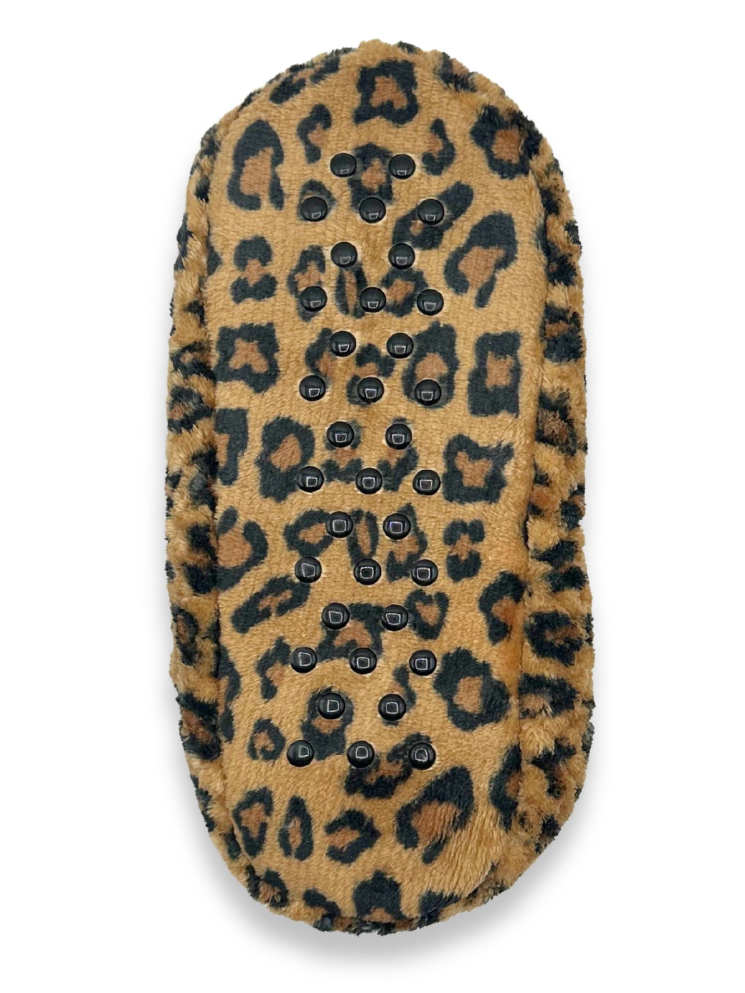 Fuzzy Babba Women's Leopard Slipper Socks, 1-Pack, One Size