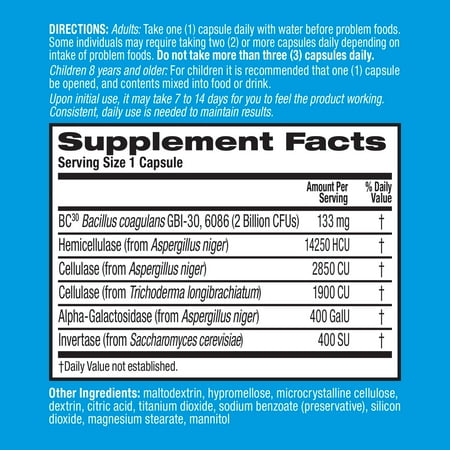 Digestive Advantage Fast Acting Enzymes + Daily Probiotic Supplement - 40 Capsules
