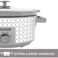 thumbnail image 6 of 7 Quart Oval Slow Cooker with Dial Control and Removable Stoneware Liner for Home Cooking, 6 of 7