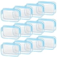 thumbnail image 1 of Bolsa de maquillaje TISRATOK Clear 12 unidades para mujer Travel Blue, 1 of 7