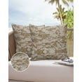 thumbnail image 6 of Outdoor Throw Pillow Cover Khaki Irregular Checkered Camouflage Waterproof Cushion Covers 2 Pack America Army Camo Pillow Cases Home Decoration for Patio Garden Couch Sofa, 6 of 6