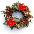 thumbnail image 4 of HAOSHICS 10Pcs Christmas Artificial Flowers, Christmas Artificial Pine Cones Berry Stems Bouquets for Xmas Wreath DIY Crafts Floral Arrangement Party Gift Decor (blue), 4 of 8