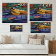 thumbnail image 4 of Designart 'Boats During Warm Sunset Resting On The Water II' Nautical & Coastal Print on Natural Pine Wood, 4 of 5