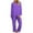 Purple, variant on cfhntfmh Lounge Sets for Women Casual Cute Printed Long Sleeve Crewneck Sleep Shirts Loose Pants Sleepwear 2 Piece Pajama Sets