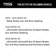 thumbnail image 2 of MAX Advanced Brakes - Brake Kit For 2019-2023 BMW X5| Carbon Ceramic Brake Pad and Rotor Kit Front and Rear| Daily Driving OE Replacement Brake Rotors, 2 of 9