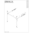 thumbnail image 4 of Fauceture VPB28148 Stainless Steel Console Sink Legs, Brushed Nickel, 4 of 5