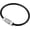 Black, variant on Wire Keychain Cable, Stainless Steel Key Ring Loop for Outdoor Sport